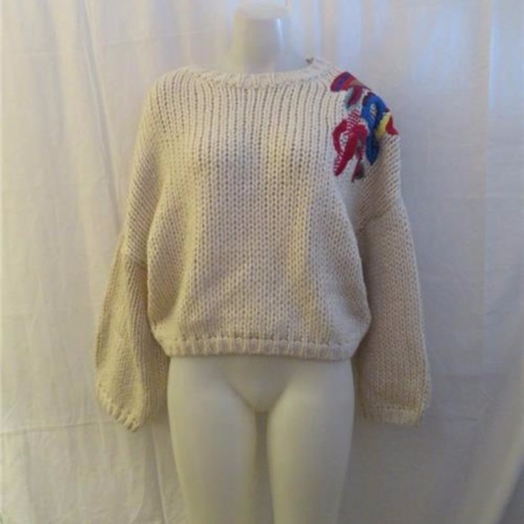 Zara Sweaters - ZARA BEIGE KNIT SWEATER - SZ S